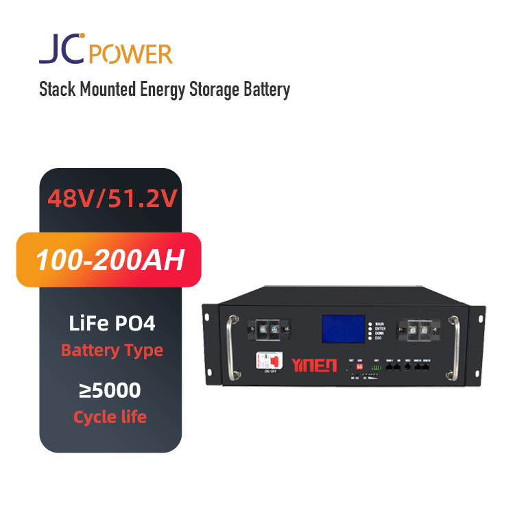 Rack Mounted Lifepo4 51.2v 100Ah 102AH 200AH 20kwh LFP Rack-Mounted 48 V Lithium Battery Pack For Home Solar Energy System